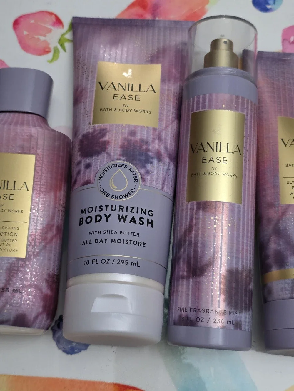 Bath Body Works Vanilla Ease 5 Piece Body Care Set New RARE